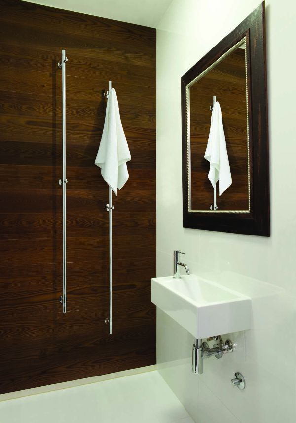 Heated towel bars give you a warm towel after every rinse and shower.